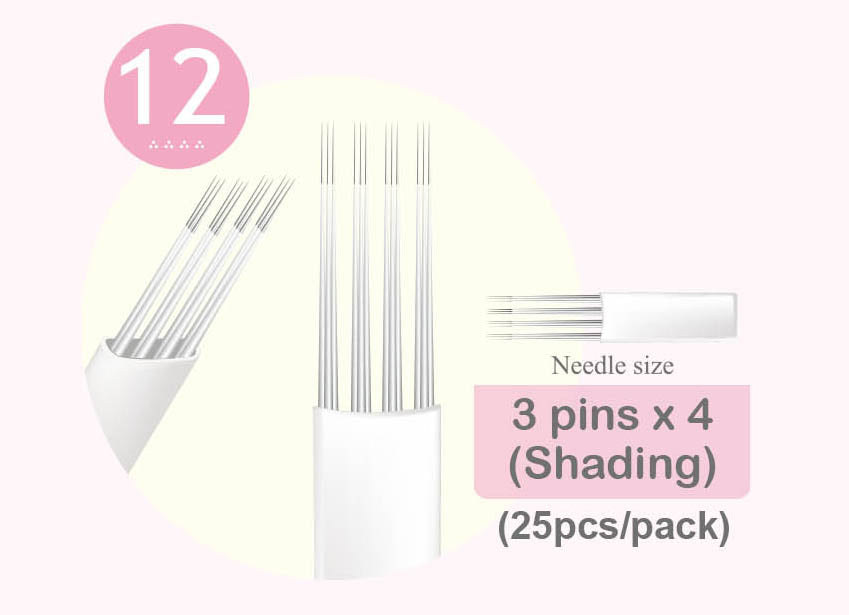 Princessbrows blades - 3 Pins x 4 (Shading)