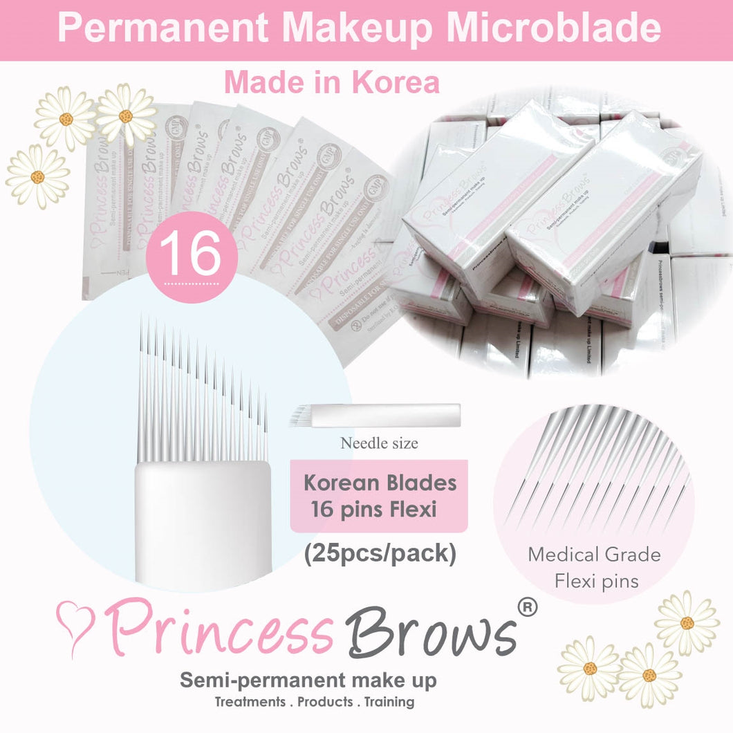 Princessbrows blades - 16 Pins Flexi